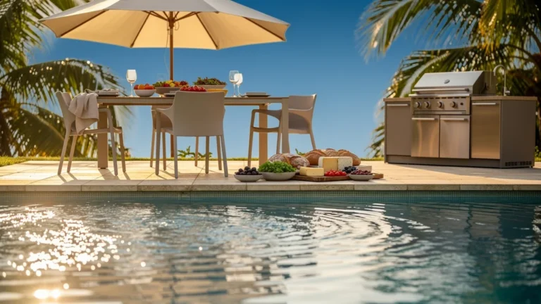 Plats sans cuisson servis au bord de la piscine pour recevoir l'été sans passer des heures en cuisine